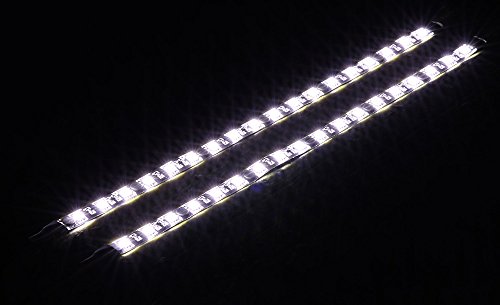Tira de LED blanca para PC con imán y conector Molex, paquete de 2 miniatura 3