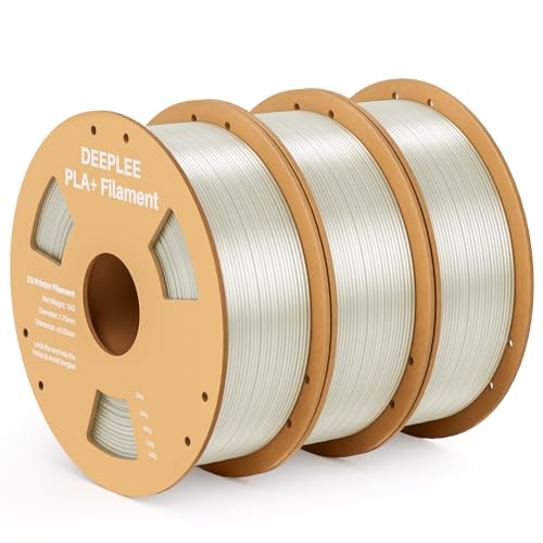 DEEPLEE PLA Plus 1.75mm Filament Translucent 3kg Bundle