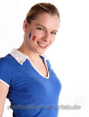 100 x Frankreich Fan Tattoo Fahnen EM 2024 - France Flag Tattoo (100)