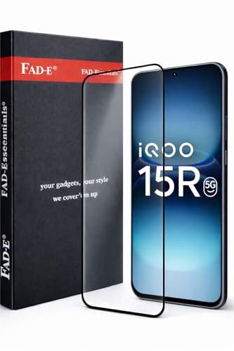 Image of FAD-E Tempered Glass Screen Protector Guard (Fingerprint Unlock Working) Compatible for iQOO 15R 5G