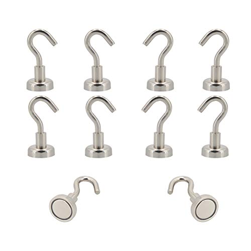 MHDMAG Magnetic Hooks Refrigerator,Cruise Ship Accessories, 18LBS Super Magnets with Neodymium Rare Earth