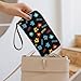 HEBVASS Women's Fashion Water-resistant Colorful Puzzle Autism Awareness Black Leather Wallet, High Capacity, Perfect for Daily Carry