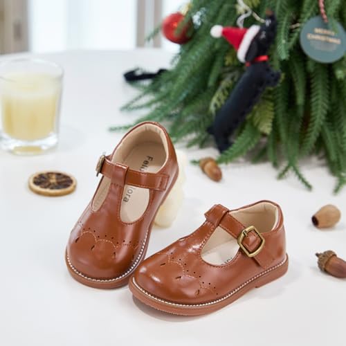 Felix & Flora Toddler Girl Mary Jane Dress Shoes - School Oxford Flats for Girl Party Shoes.3