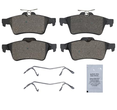 Image of HUSCH D1095 Rear Ceramic Brake Pads Kit Fit For Chevrolet Cobalt 2008-2010, For Ford Escape 2013-2016, For Focus 2012-2018, For Transit Connect 2014-2023, For Jaguar S-Type 2006-2008