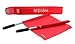 Tandem Sport Red Linesman Flag Elite with Golf Grip Handles - Set of 2 with Carrying Bag