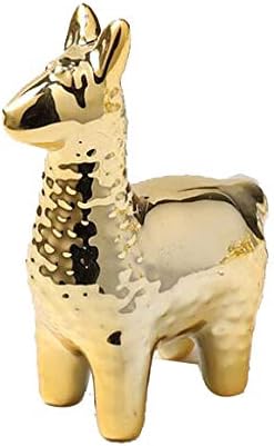 NWFashion Golden Small Animal Estatuas Decoración del Hogar Estilo Moderno Oro Decorativo Ornamentos (Alpaca) NWFashion Golden Small Animal Estatuas Decoración del Hogar Estilo Moderno Oro Decorativo Ornamentos (Alpaca)