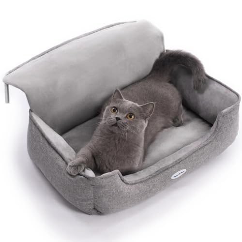 Happi N Pets Groß Katzenbett für Heizungen, Kuschelige Katzenheizungsliege, Verstellbarer Haken für Verschiedene Heizungen, Katzenhängematte für...