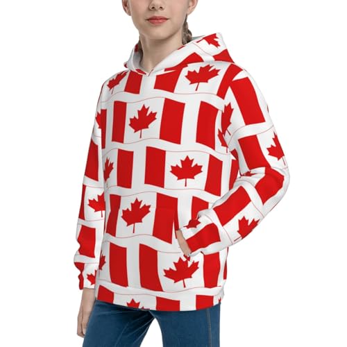 Canada Kid Hoodies Boys Sweatshirts Girls Pullover with Pocket2