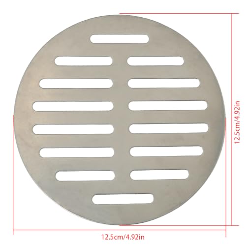 Cubierta redonda para desagüe de piso de acero inoxidable 5 pulg miniatura 2
