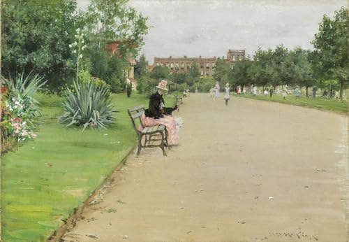 Peinture moderne sur toile premium représentant un parc de William Merritt en 60x90 cm