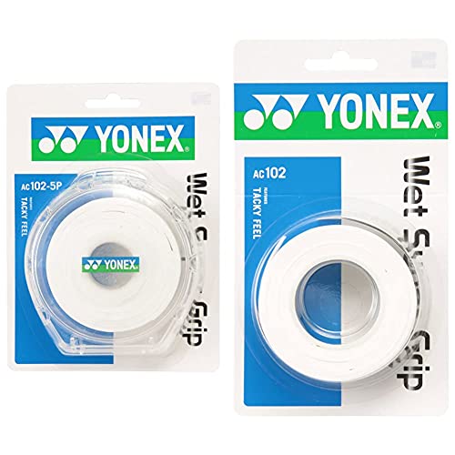���l�b�N�X(YONEX) �e�j�X �o�h�~���g�� �O���b�v�e�[�v �E�F�b�g�X�[�p�[�O���b�v �P�[�X�t�� (5�{����) AC1025P �z���C�g & �e�j�X �o�h�~���g�� �O���b�v�e�[�v �E�F�b�g�X�[�p�[�O���b�v (3�{����) AC102 �z���C�g�y�Z�b�g����