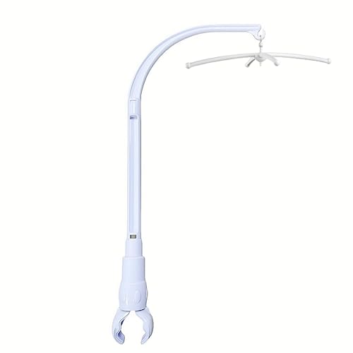 Accfore Brazo móvil para cuna de 23 pulgadas, brazo móvil para bebé, brazo móvil para cuna, la parte de la garra se puede ajustar en ancho,