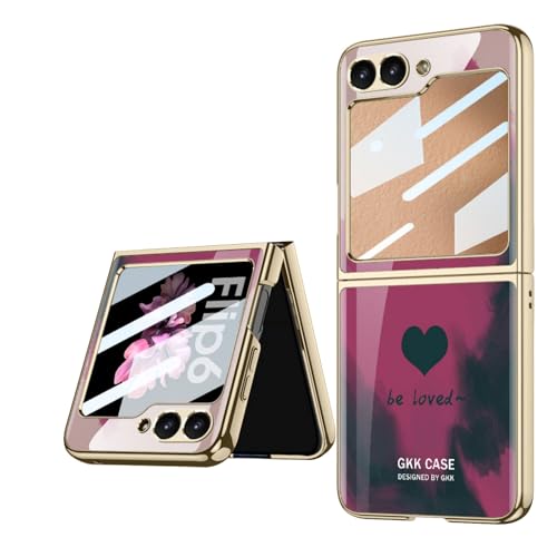 Coque Galaxy Z Flip 6 5G en verre 9H anti-rayure et antichoc ultra mince