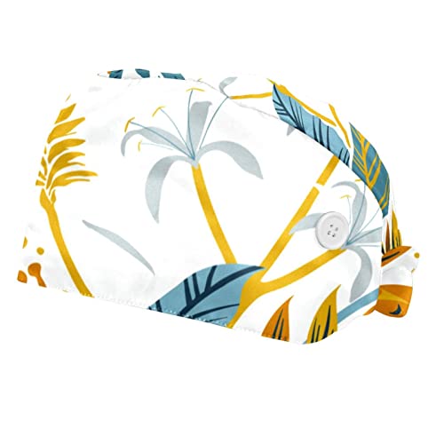 Chapeaux de Travail Anti-Transpiration à Motif Oiseaux Oranges Casquette Mixte 2 U