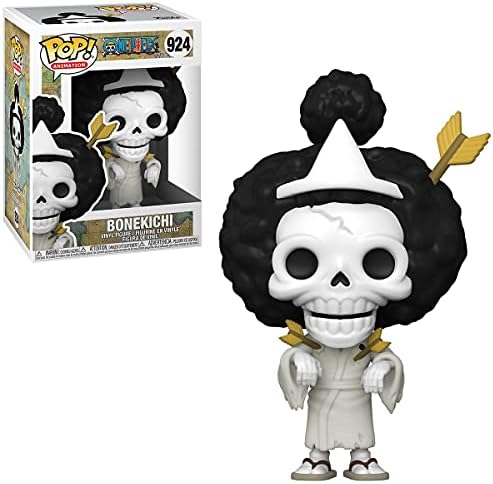 POP One Piece - Brook [Bonekichi] Funko Pop! Figurine en vinyle (avec étui de protection compatible Pop Box) Multicolore 9,5 cm | Pop One Piece