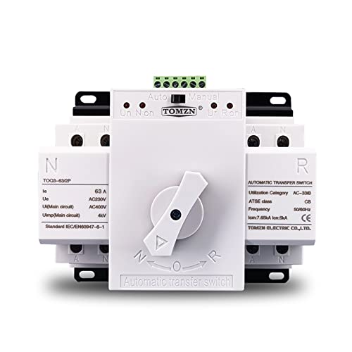 Commutateur de transfert automatique double puissance 230V avec 2 entrées 2 sorties