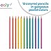 Ooly, Pastel Hues Colored Pencils, Vivid and Beautiful Pastel Pencil Set for Kids and Adults, Drawing and Coloring Art Supplies, Unique Pastels for Journaling and Adult Coloring Books - Set of 12