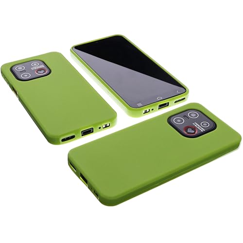 foto-kontor Hülle kompatibel mit Emporia SMART 7 Lite / 7 mini / ME7 Schutzhülle grün Tasche Gummi TPU Handy Schutz Handytasche Handyhülle Smartphone Hülle Kantenschutz Eckenschutz
