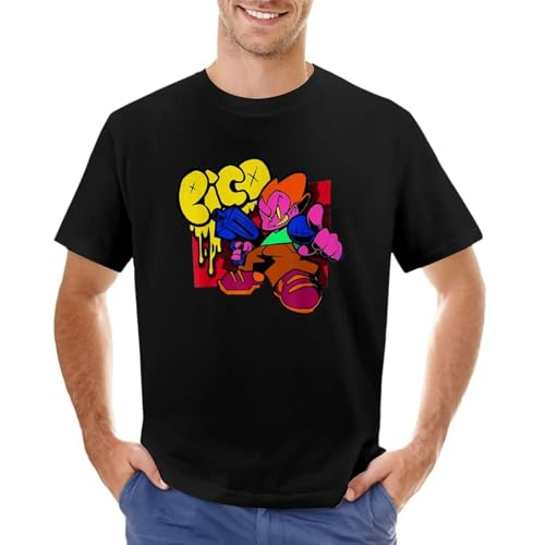 lalakeLALART6 Friday-Night-Funkin-Pico-T-Shirt-Funny-t-Shirt-Black-t-Shirts-Quick-Drying