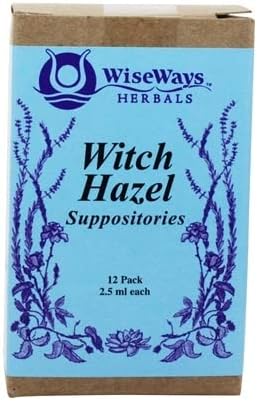 WiseWays Herbals Witch Hazel Suppositories 2.5 ml,(pack of 3)