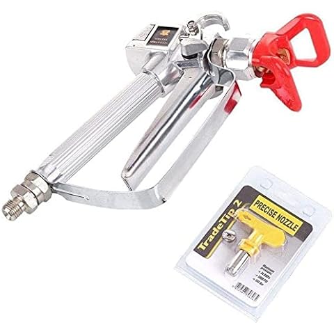 Tpaitlss Airless Paint Spray Gun with 517 tip Swivel Joint 3600PSI High Pressure Spray Gun Cover