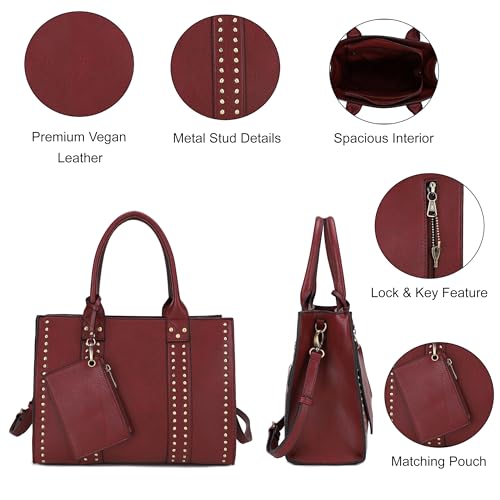 Image of JESSIE & JAMES Satchel Purses for Women Shoulder Bags Crossbody Top Handle Handbags with Adjustable Strap Card Pouch
