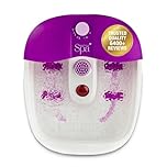 Sensio Spa Heated Foot Spa Massager with Bubbles, Red Light & Massage Rollers – Foot Spa Bath with Heat & 9 Piece Pedicure Set for Professional Spa Foot Care at Home