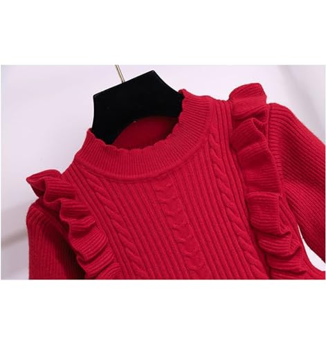 Image of Geeda Girl Winter Long Sweater Dress Woolen Knitted Dress