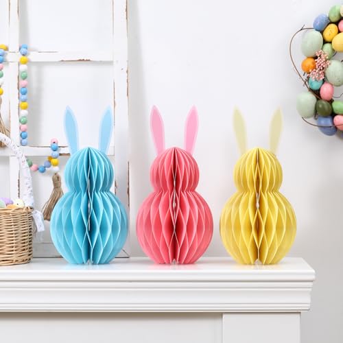 Easterdecorations3pcseasterbunnyhoneycombdiytablecenterpiecesetrusticreusablebunnyforspringhomeholidayfireplacetablepartydecor  Urban Country Home Decor Easter decorations 3pcs easter bunny honeycomb diy table centerpiece set rustic reusable bunny for spring home holiday fireplace table party decor  urban country home decor