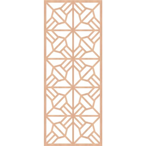 Image of Auburn Decorative Pierced Fretwork Wood Wall Panels, 17 3 /8 inchW x 44 3 /8 inchH x 1 /4 inchT, Alder