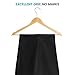 Zober Solid Wood Suit Hangers - 30 Pack - with Non Slip Bar and Precisely Cut Notches - 360 Degree Swivel Chrome Hook - Finish Super Sturdy and Durable Wooden Hangers