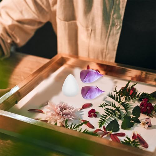 Boutons de fleurs en mousse blanche non peints pour étamines de bricolage - 5