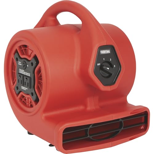 Ironton 1/8 HP Mini Air Mover/Dryer with Built-in Outlet - 500 CFM