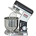 Küchenmaschine Knetmaschine 500W,7L Edelstahlschüssel, Planetarisches Rührsystem,6 Geschwindigkeit Rührmaschine Schneebesen, Teighaken, Beater,Schwarz