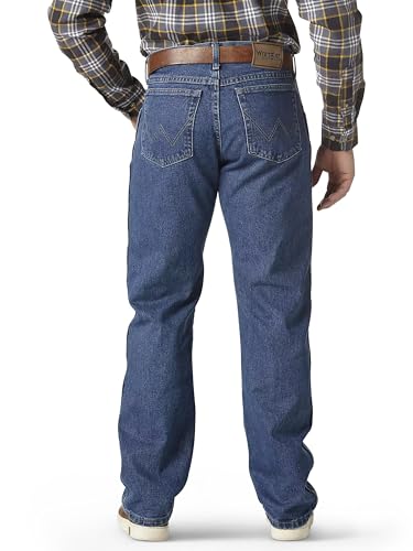 Wrangler Men's Relaxed Fit Jean, Antique Indigo, 35W / 34L