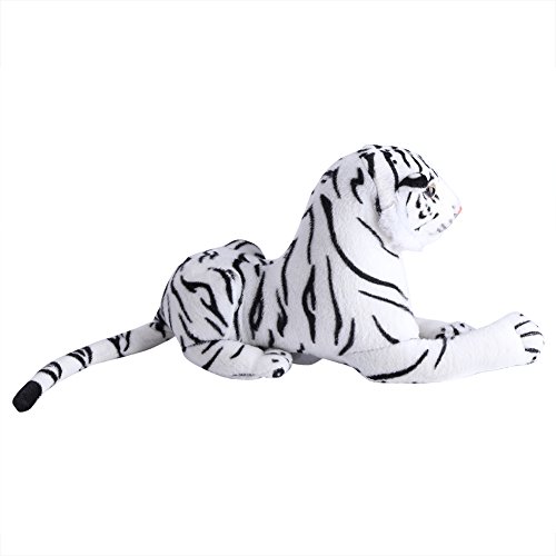 Peluche Tigre blanc Simulation animal en coton Toy...