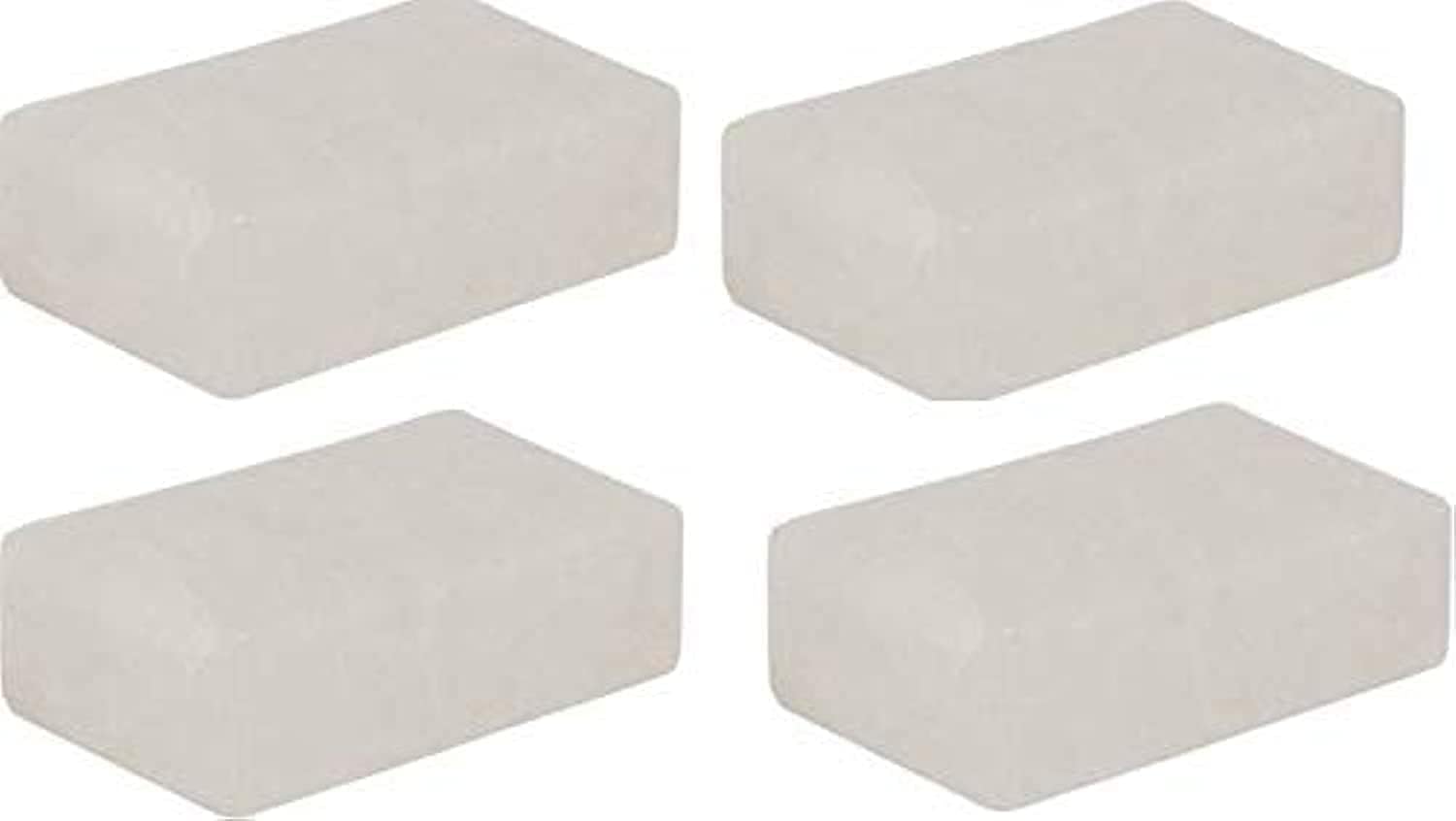 4 Piece Alum Whole Piece Bar - Each 100 Gms - White Phitkari Blocks | Natural Alum Stones Fitkari Piece (Pack Of 4)