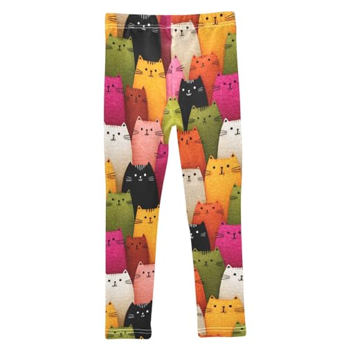 Casual Leggings for Girls Kids,Toddler's Stretch Yoga Pant,Tights Trousers for Dance Running Gymnastics 4-10T2