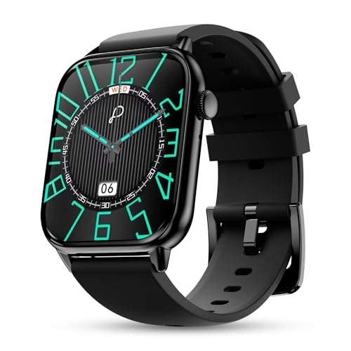 Image of Pebble Cosmos Ultra 2.0 Smartwatch for Men & Women 1.91 inch Infinite Display, Bluetooth Calling, Sleek Ultra-Thin Design Fitness & Sleep Monitor Works with Android & iOS - Obsidian Black