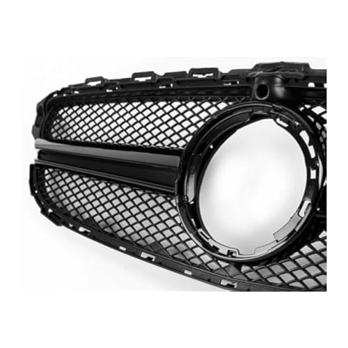 Calandre avant pour Benz Classe C W205 2019-2020 grille de pare-chocs supérieure en mesh noir