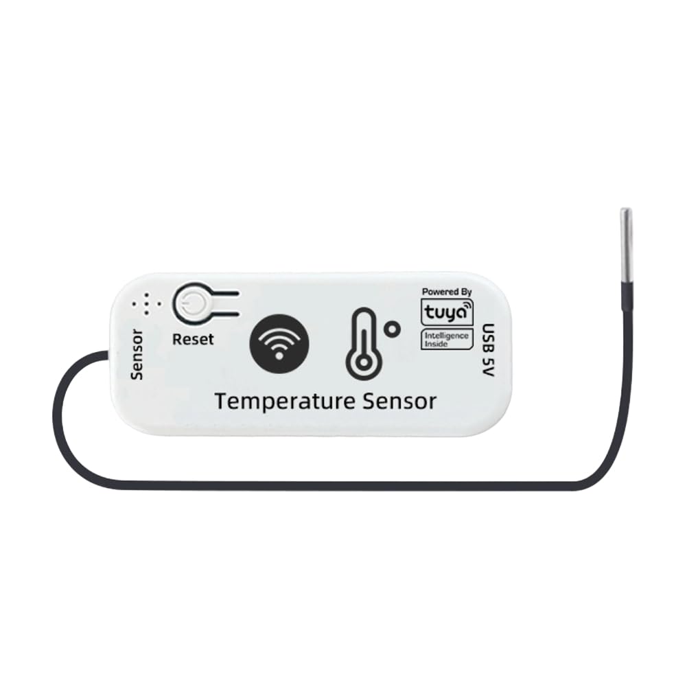 Littimoon TUYA WiFi Temperature Sensor APP Remote Monitor Tuya Waterproof Temperature Sensor 2.4G WiFi Smart Home
