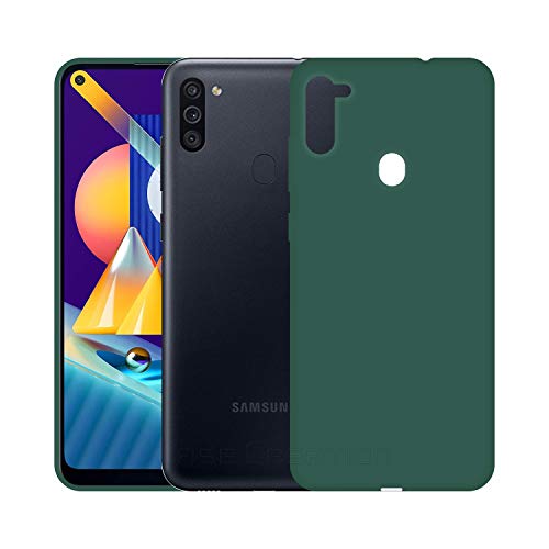 Image of Case Creation Luxurious OG Series for Samsung Galaxy M11 Case Cover,Anti-Dirty Slim Case Frosted Matte Cute Candy TPU Raised Bezel (Splash of Color) Back Cover for Samsung M11 -Lake Green
