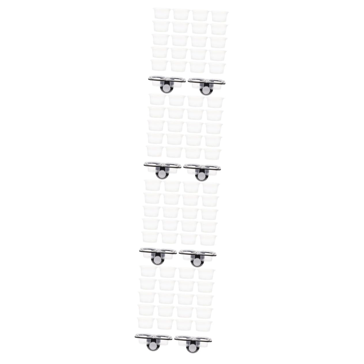 Angoily 4sets Ciotole per Rettile con Design Ventosa Mangiatoia Pratica per Terrario con Supporto Accessorio per Animali Domestici per Cibo Facile da Installare e Manutenere