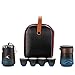 Portable Tea Set, Ceramic Travel Tea Set of 7 with Teapot Teacups Caddy Infuser Travel Bag for Kung Fu Tea, Chinese Japanese Ceramic Tea Set