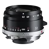 Voigtlander フォクトレンダー COLOR-SKOPAR 50mm F2.2 VM ブラック 単焦点 標準レンズ マニュアルフォーカス ライカ Mマウント互換 交換レンズ