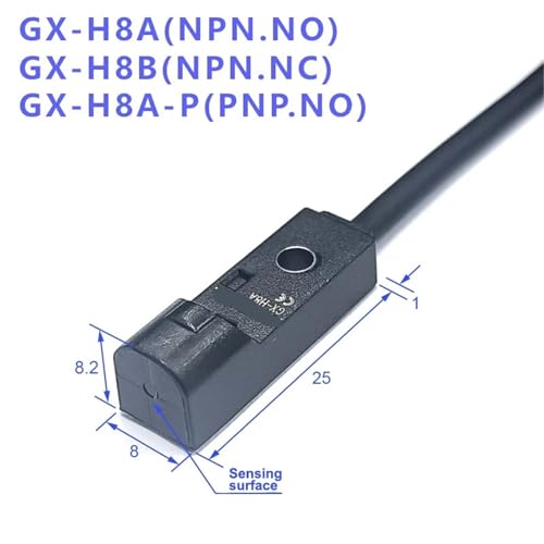 Capteur de proximité GX-H8A inductif rectangulaire pour détection industrielle