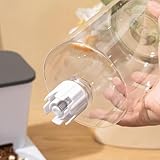 Bomefoi Automatischer 2-in-1 Futterautomat Katze, Futter- Und Tränke Für Tierfutter, rutschfeste Automatische Trinkflasche, Schwerkraft Futterstation Für Haustiere, Tragbare Futterautomaten