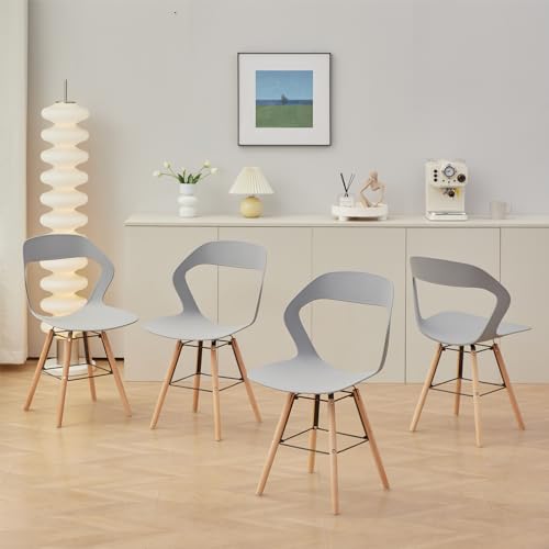 I Love Face Sillas Comedor, Sillas De Comedor Pack 4, Silla De Nórdicas, Sillas De Cocina, Patas De Madera Maciza De Haya - Gris I Love Face Sillas Comedor, Sillas De Comedor Pack 4, Silla De Nórdicas, Sillas De Cocina, Patas De Madera Maciza De Haya - Gris