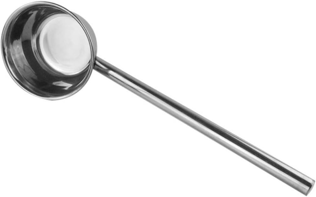 BESPORTBLE Stainless Steel Ladle Household Water Scoop Thickened Medium Size Kitchen Scoop Long Handle Practical Kitchen Utensil for Soup Serving