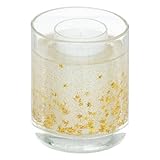 Candela gel glitterata 8,8x10cm